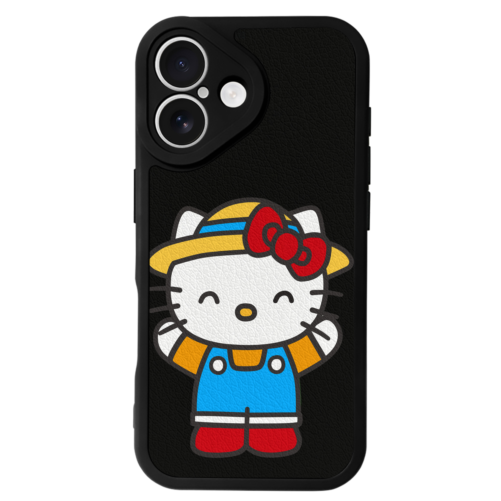 （画像用） Hello Kitty ハローキティ 【iPhone 16シリーズ対応】シリコンスマホケース（レザー調） 材質：シリコン